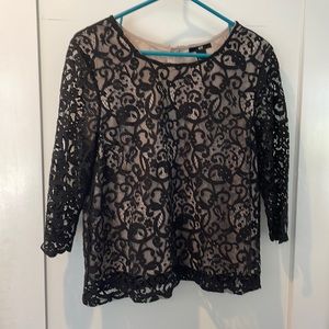 black lace top
